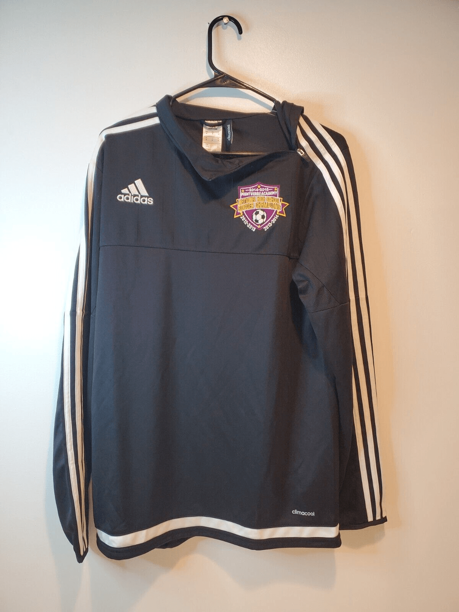 Adidas Shirt Mens Sz M Tiro 15 Side Neck Zip Climacool Soccer