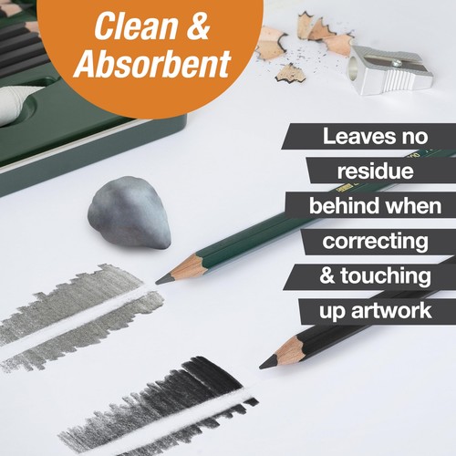 Erasers - Drawing Art Kneaded Erasers, Large Size Grey - 4 Pack - Bild 5 von 7