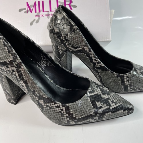 Olivia Miller Women's Anka Pump - Snakeskin/Gray SZ 6.5M - Picture 4 of 5