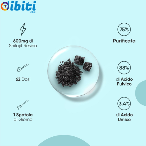 Shilajit Himalaya Complex Vegano, 88% Di Acido Fulvico, 50G Di Shilajit Resin Co - Foto 3 di 12