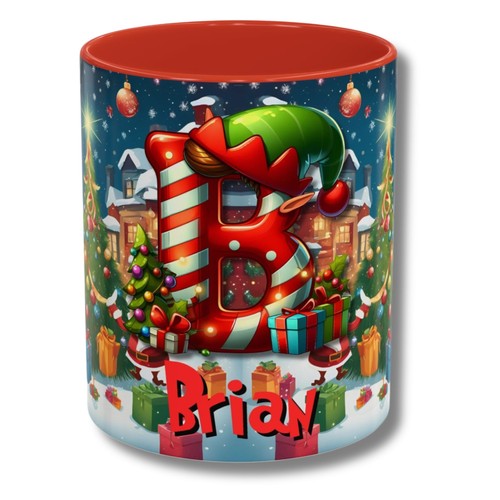 Personalisierte Kindertasse Weihnachtsgeschenk Wunschname Kinder Jungen Mädchen Weihnachtsgeschenk - Bild 7 von 31