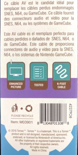 TOMEE - Super Nintendo, Game Cube & Nintendo 64 AV Cable SNES, GC & N64 - M03901 - Picture 6 of 6