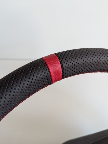 Steering Wheel OEM VW Leather Golf Jetta Scirocco Mk1 Mk2 Red GTI Style 77-88' - Picture 4 of 12