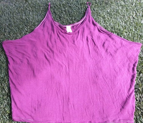 We the Free Free People Purple Linen Blend Sleeveless Tank Top Size M - Picture 4 of 5