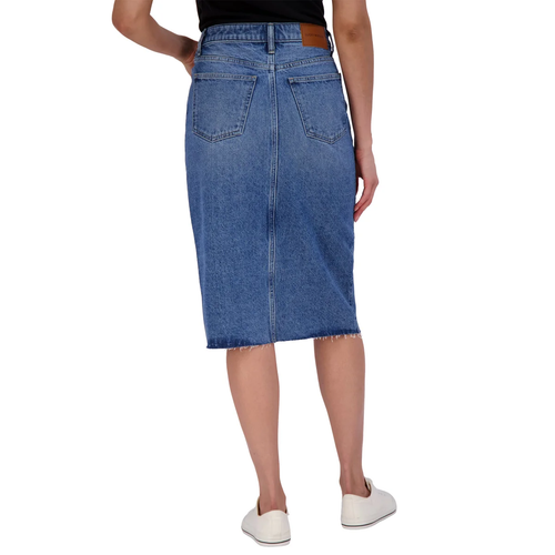 Lucky Brand Women's Midi Denim Skirt - Picture 2 of 8