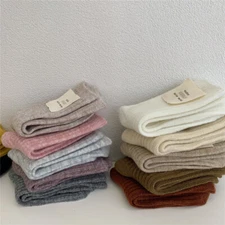 5 Pairs Wool Fanshion Warm Thick Boot Soft Crew Socks Women Christmas Winter 5-9