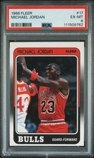 1988-89 Fleer ~ MICHAEL JORDAN #17 ~ Chicago Bulls ~ PSA 6 EX-MT