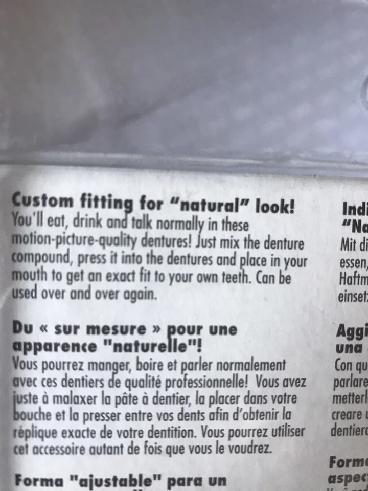 Монстр вампир страшный остаться-put зубные протезы костюм зубы Хэллоуин костюм аксессуар - Изображение 3 из 3