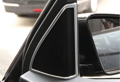 A Pillar Horn Frame Cover Trim 2pcs For Mercedes-Benz GLK 2009-2015 Matte Silver - Picture 8 of 11