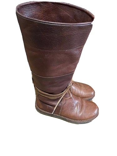Trippen Mexico Brown Tall Leather Boots Women’s Size 36 Made In Germany So Cute! - Picture 3 of 12