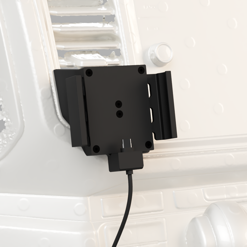 Support téléphone portable VW Crafter 2 MAN TGE 2017 | MagSafe | CarPlay | recharge sans fil - Photo 3/11
