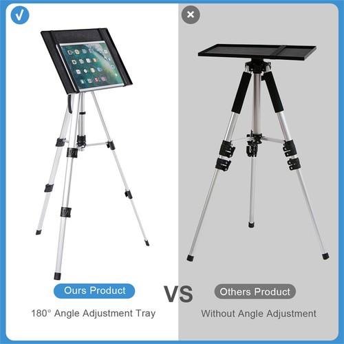 Aluminum Tripod Projector Stand Height Adjustable Laptop Computer Video Holder - Picture 3 of 14