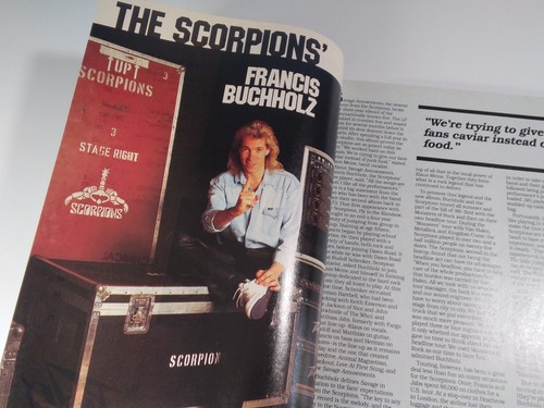 Monitor Magazine 1989 Scorpions Buchholz Peavey Rhodes Rare VHTF Great Ads! Y&T - Picture 2 of 12