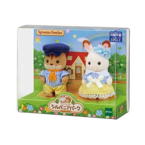 Sylvanian Park Exclusive Squirrel & Rabbit Pair Babies Families Calico Critters - Picture 2 of 5