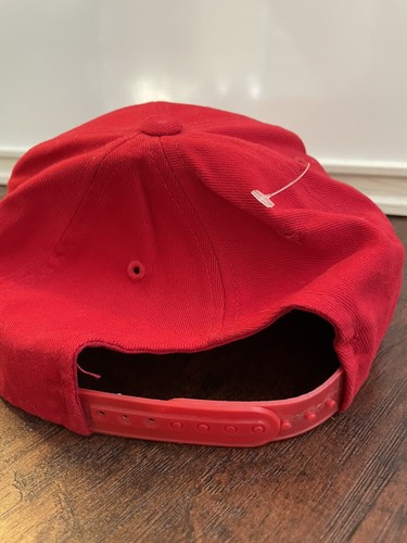 Vintage 90s UNLV Running Rebels Red Stitched Snapback Hat - Embroidered Rare - Picture 4 of 5