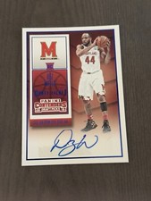 2015-16 Panini Contenders Draft Picks Ticket Blue Foil Auto #191 DEZ WELLS RC