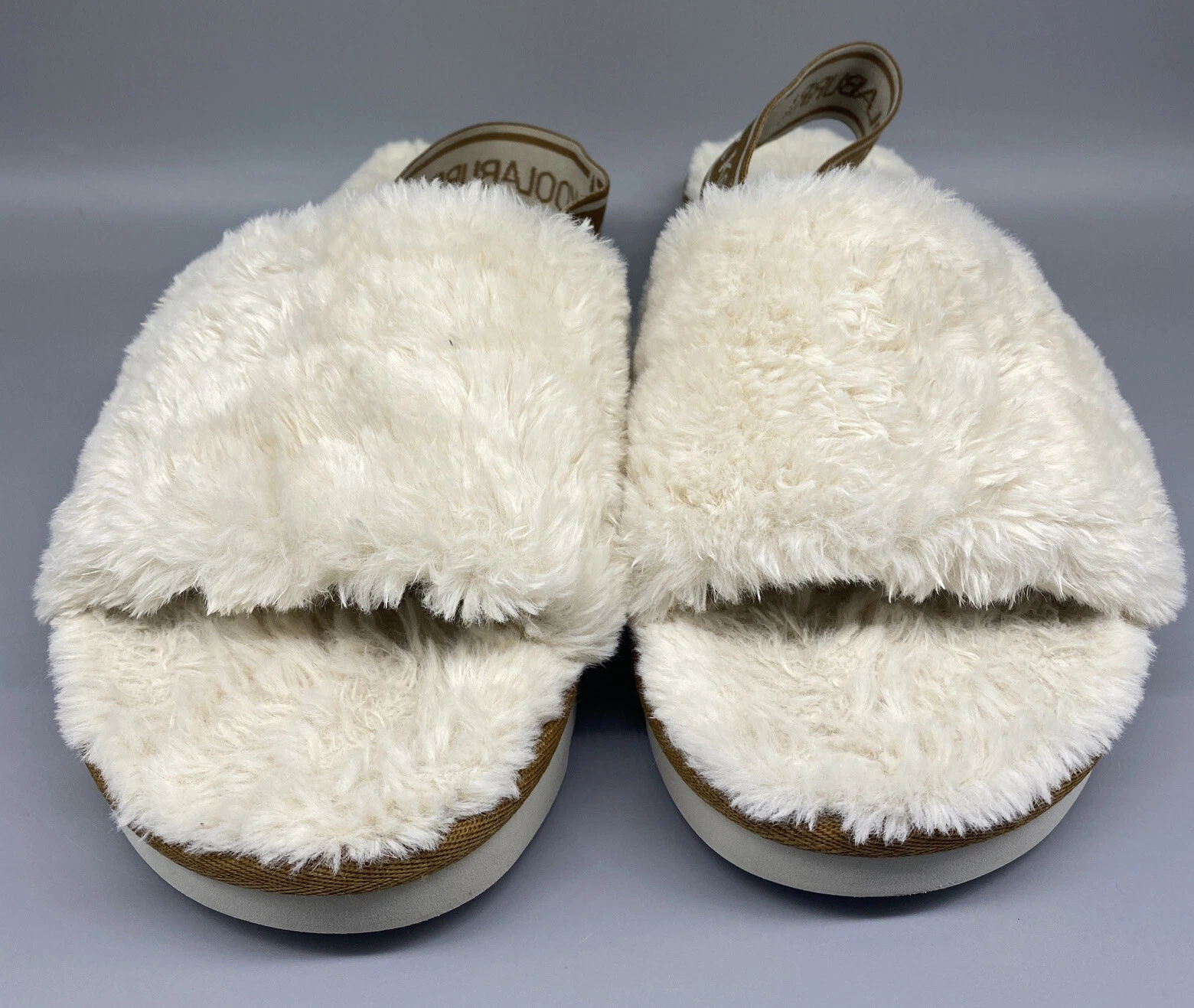 Sandali da donna in pelliccia sintetica Koolaburra di UGG Fuzz'n II taglia 8 USA