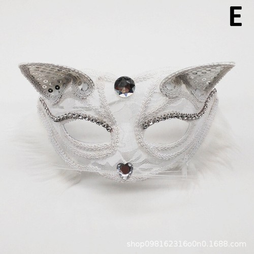 Women Sexy Black Lace Mask Masquerade Half Face Masks Cosplay Party Eye Mask New - Picture 9 of 27