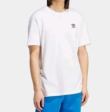 NEW Men's Adidas Essential Tee T-shirt Size 2XL White Embroidered Trefoil Logo