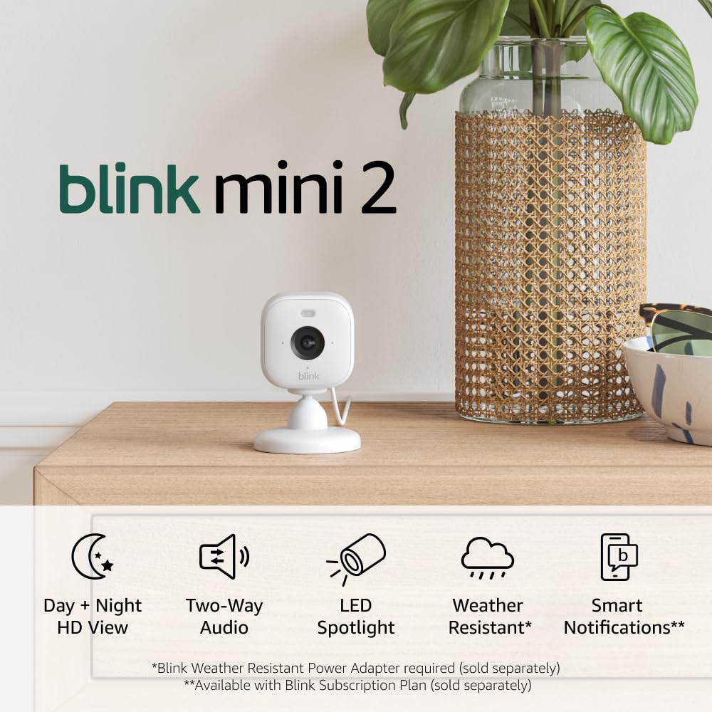 Mini 2 [Newest Model] - Home Security & Pet Camera(S) with HD Video, Color Night-image