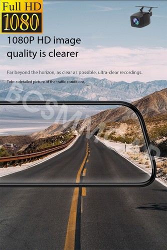 3 Channel Dashcam Mirror Car DVR Video Recorder Backup Camera Parking Monitor - Bild 8 von 13