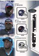2002 Fleer Hot Prospects #9 HT Ron Dayne / Anthony Thomas / DeShaun Foster