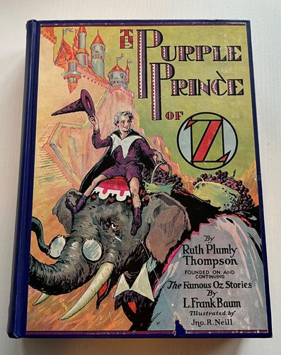 Der lila Prinz von Oz, 1932 frühe Ausgabe von Ruth Thompson, Farbplatten fein +