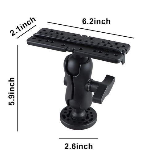 360 Degree Rotatable Fish Finder Mount Base Universal Kayak Boat Accessories - Picture 3 of 12