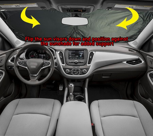 Windshield Sun Shade, 2024 Car Sun Shade for Front Windshield Funny Car Eyes Sun - Picture 6 of 12