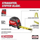 Milwaukee  25 ft Compact Magnetic Tape Measure w/ 12 ft Standout Clean