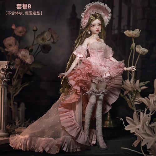 1/4 BJD Muñeca Bola Articulada Resina Niña Conjunto Completo Regalo Cara arriba Hecho a Mano Falda Cola - Imagen 18 de 22