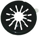 10 Black Self Adhesive CD DVD Spiders Centres Middles Inserts Shiny Rosettes HQ