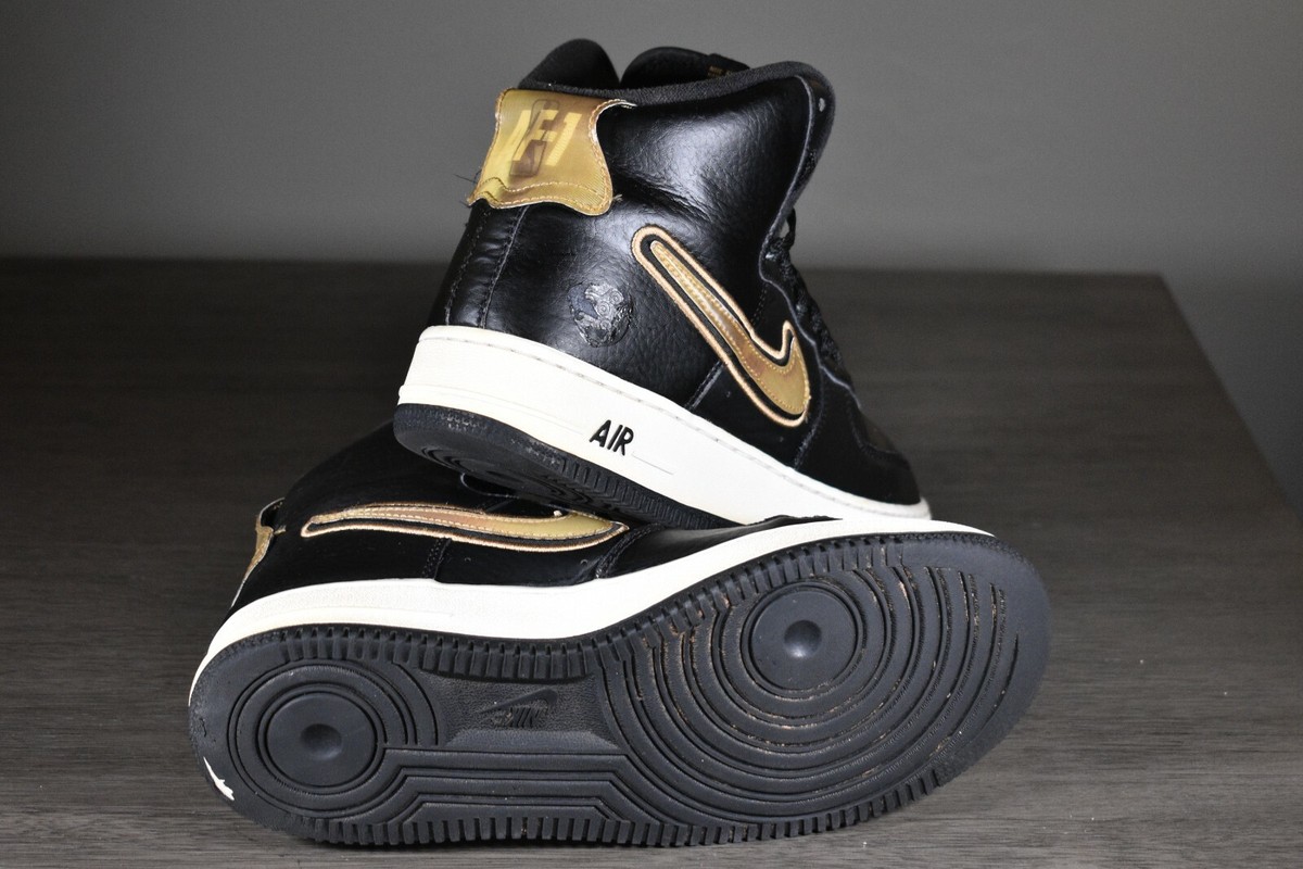 Jordan air force sales 1 black and gold