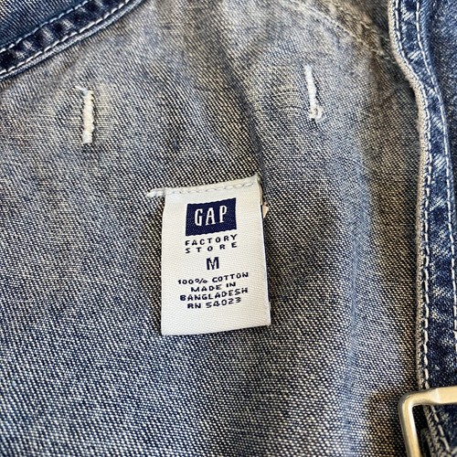 Gap Denim Short Overalls Size Medium - Picture 2 of 7