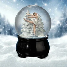 Swan Lake Ballet Water Globe San Francisco Music Box