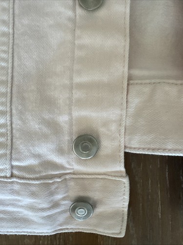 Zara Jean Jacket Women's Size 10 Light Pink Jean - Picture 5 of 6
