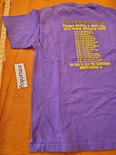 RARE 2010 VOLCOM STONE'S PEANUT BUTTER & RAIL JAM MENS SIZE LARGE PURPLE Y2K VTG - Picture 13 of 16