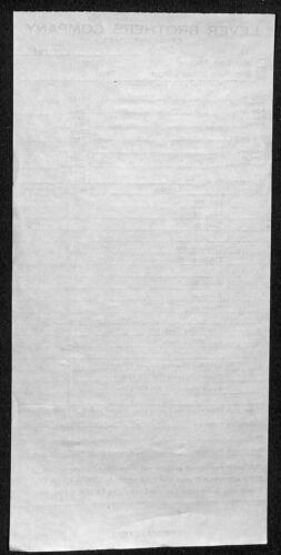 Vintage Lever Brothers Lux Rinso Billhead Letterhead Cambridge, MASS 1930's - Picture 2 of 2