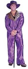 Polyester Pimp Purple Costumes for Men