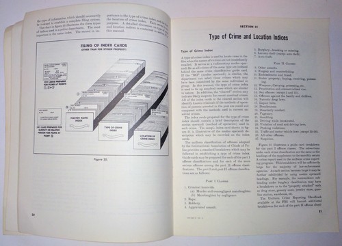 Manual Of Police Records RARE 1950s Federal Bureau Of Investigation Manual - Foto 4 di 5