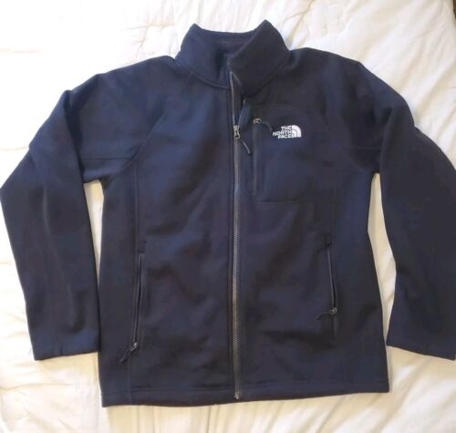 The North Face Fleece Jacket Men's M  Black Full Zip 3 Pockets Outdoor Hiking