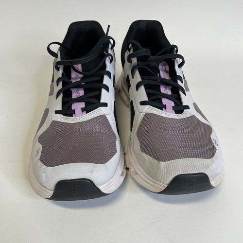 Zapatos deportivos On Cloudrunner Heron negros púrpura blancos para mujer talla 10,5 con cordones - Imagen 6 de 8