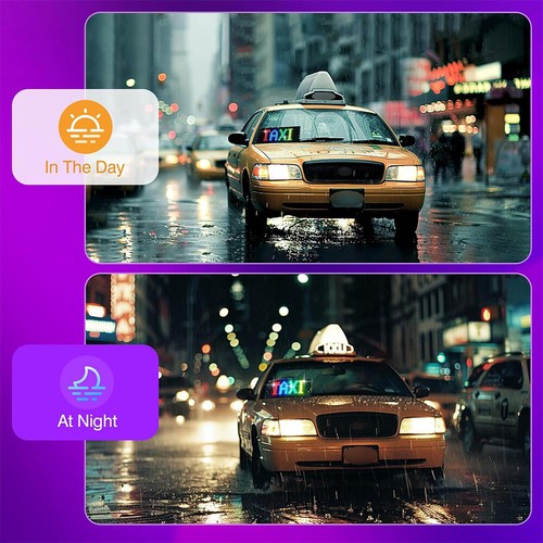 Auto LED Werbetafel Display Laufschrift Leuchtschrift flexibler Anzeige USB - Bild 14 von 24