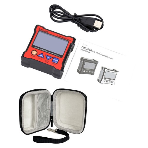 DXL360S Dual Axis Inclinometer Digital Angle Protractor Level Meter Gauge Tools - Picture 12 of 12