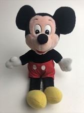 VINTAGE Official Disneyland Walt Disney World Mickey Mouse Plush Stuffed Toy 10"