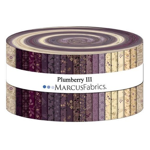 Jelly Roll - Plumberry III Marcus Fabric Quilter's Cotton Fabric Precuts M526.37