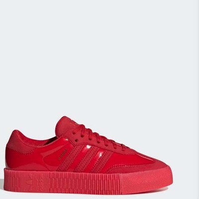 adidas women's red sneakers