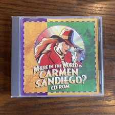Where in the World is Carmen SanDiego Vintage Game PC CD-ROM Br derbund