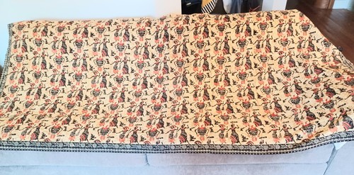 New but Vtg. Ethnic Batik Print cotton Fabric, Indonesia Traditional: 86" x 40" - Picture 3 of 3