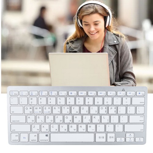 BT Keyboard Bilingual Super Slim Scissor Switch Wireless Keyboard For PC Lap Kit - Picture 22 of 32